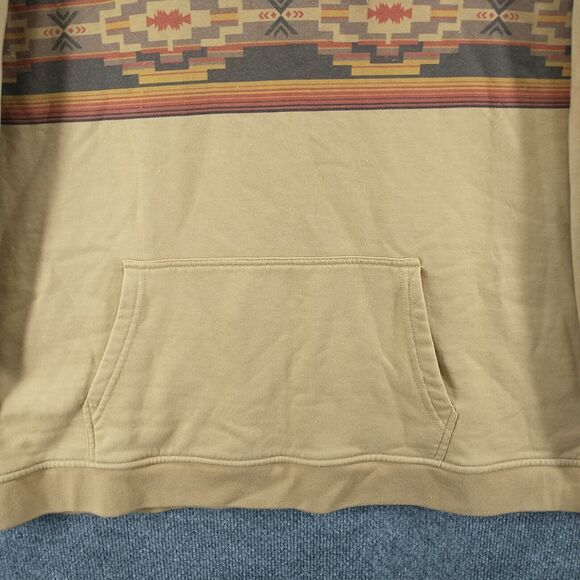 Outback Trading Company Men's Pullover Casey Hoodie Tan XXL Western Aztec - Picture 4 of 12